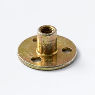 Flange Plate Nut, 3 Hole, M8