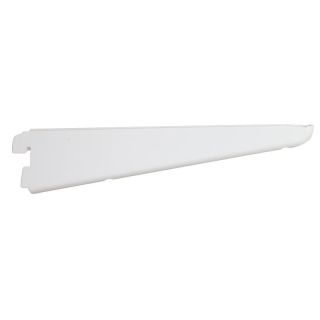 Double Slot Wallband Bracket, White, 220mm