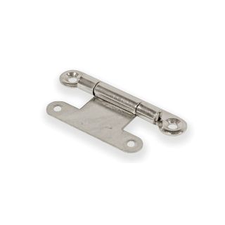 Flat Kitchen Hinge - Nickel Plated