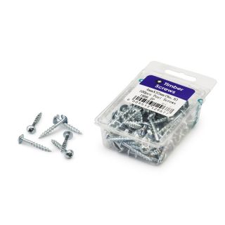 Timber Screws, Pozi, No.8, 4mm x 32mm, 100 Pieces