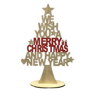 Christmas Tree, Wood, 410mm