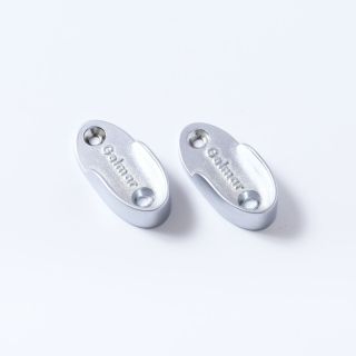 Open Rail Holder, Zamac, 19mm, 2 Pieces