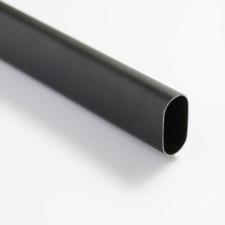 Oval Rail, Black, 3m