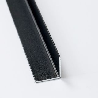Angle Profile, Aluminium, Black, 19mm x 19mm x 2.5m