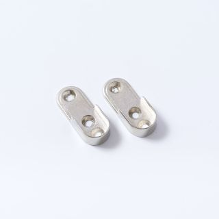 Open Rail Holder, Zamac, 15mm, 2 Pieces