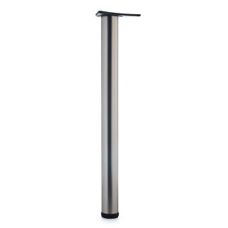 Office Leg, H710mm x 60mm, Pearl Nickel