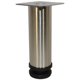Round Leg, Adjustable, H155mm x 50mm, Stainless Steel