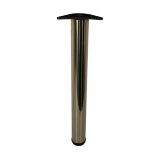 Office Leg, H710mm x 80mm, Brushed Satin Nickel