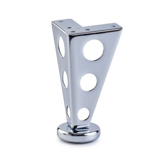 6 Hole Leg, H125mm, Chrome Plated