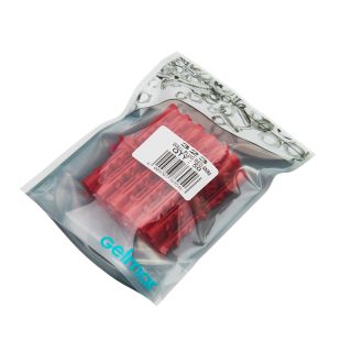 Wall Plug, Red, 6mm x 30mm, 50 Pieces