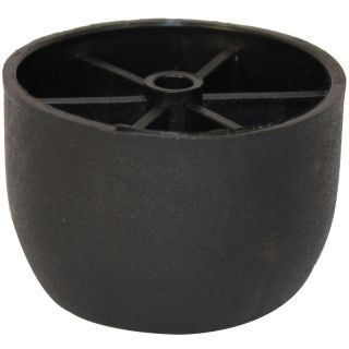 Bunfoot, Round, H38mm x 58mm, Black Plastic