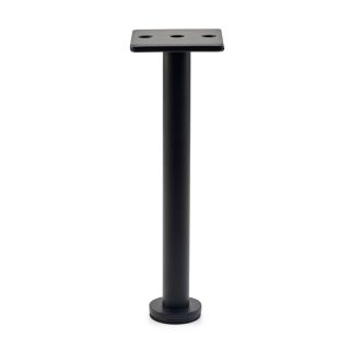 Round Leg, Adjustable, H210mm, Black