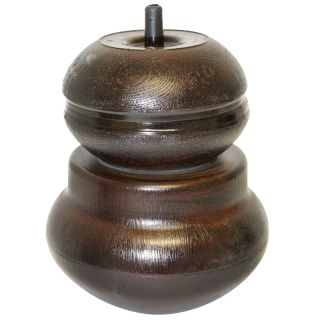 Deluxe Double Bunfoot, H166mm x 140mm, Brown Plastic