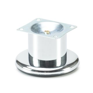 Round Leg on Base, Eco, H50mm x 48mm, Chrome Plated