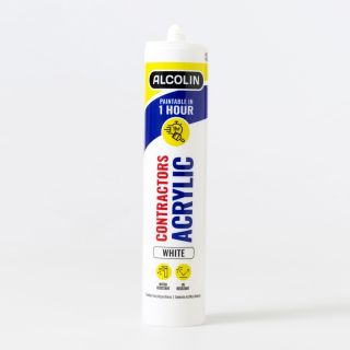 Alcolin Contractors Acrylic, White, 260ml