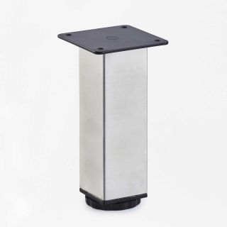 Square Leg, Adjustable, H150mm x 38mm, Stainless Steel