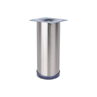 Straight Round Leg, Eco, H125mm x 50mm, Stainless Steel