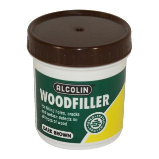Alcolin Woodfiller, Dark Brown, 200g