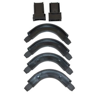 Roller Shutter Handle Guides with 4 Corners, Black