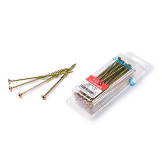 Chipboard Screws, Pozi, No.10, 5mm x 120mm, 20 Pieces