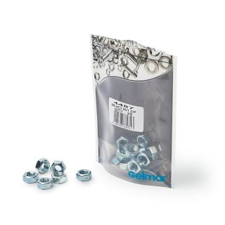 Hex Nuts, High Tensile, M8 x 13mm, 20 Pieces