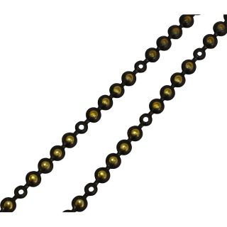 Nail Head Strip, Antique Brass, 9mm x 1m