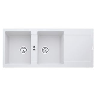 Franke, Maris, Fragranite, Inset, Pure White, 1160mm x 500mm, MRG621