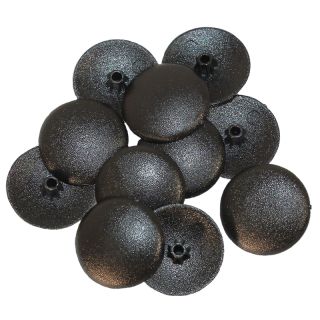 Pozi Screw Caps, Black, 100 Pieces