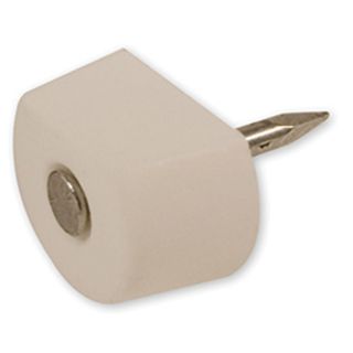Shelf Support, Nail, White, 100 Pieces