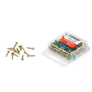 Chipboard Screws, Pozi, No.4, 3mm x 19mm, 200 Pieces