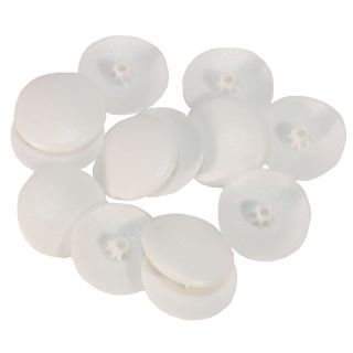 Pozi Screw Caps, White, 600 Pieces