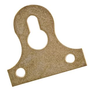 Key Hole Plate, Yellow Passivated, 38mm, 8 Pieces
