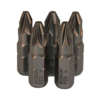 PoziDriv Bits, Bosch, No.2 x 25mm, 5 Pieces