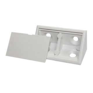 Corner Block with Cap, White, 400 Pieces