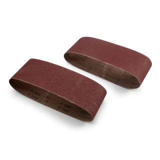 Sanding Belt, 100mm x 610mm, P100, 2 Pieces