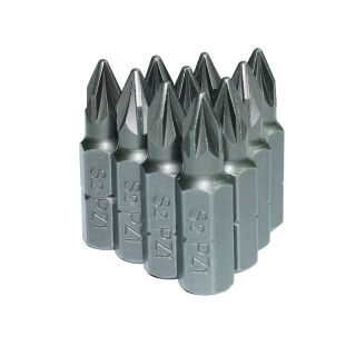 PoziDriv Bits, No.1 x 25mm, 10 Pieces