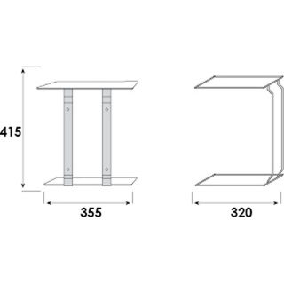 Bin Bracket, Black, for 46 Litre Bins