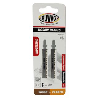 Jigsaw Blades, Wood & Plastic, Ruwag, RJ-T101D, 2 Pieces