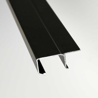 Finger Grip, C Profile, Aluminium, Black, 3m