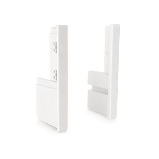 Starbox Slim Drawer Front Ends, White, H88mm, 1 Pair
