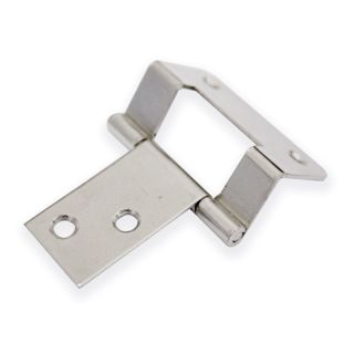 Offset Cranked Hinge, 40mm x 12mm, Nickel Plated