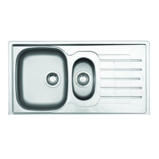 Franke, Cascade, Inset, Single Bowl with Tidy, 925mm x 500mm, CDX651