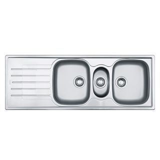 Franke, Cascade, Inset, Double Bowl with Tidy, 1360mm x 500mm, CDX671