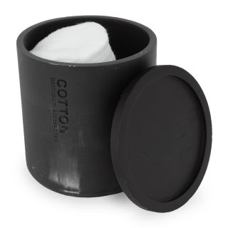 Cotton Jar, Black Marble