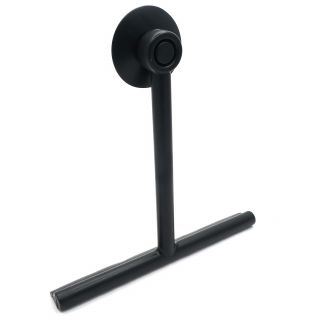 Shower Wiper With Holder, Black, Plastic