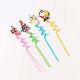 Christmas Drinking Straws, 4 Pieces