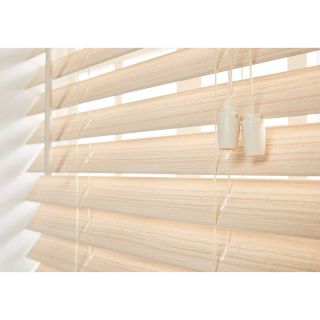 50mm x 1000mm x 1000mm, Limewash, Fauxwood Venetian Blind