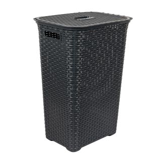 Laundry Basket, Charcoal, 69L