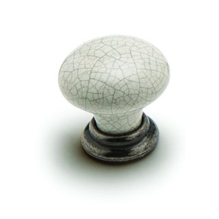 Crete Knob, Antique Pewter Base, 35mm