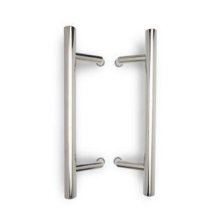 Entrance Door Handle, Offset, Stainless Steel, 450mm